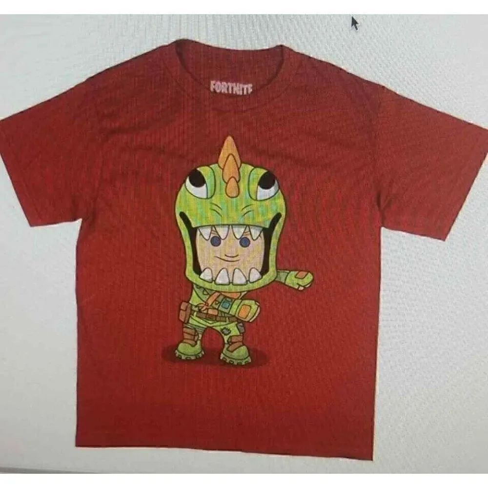 Fortnite Shirt Boy Flossing Rex Licensed Character Video Game T-Shirt Size 2X